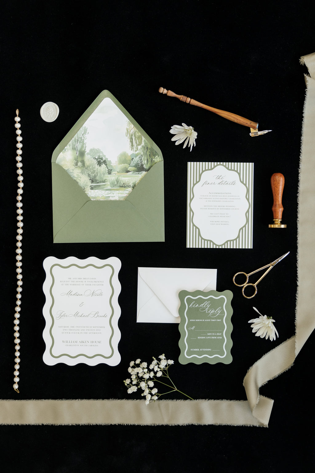 The Willow Semi-Custom Invitation Suite