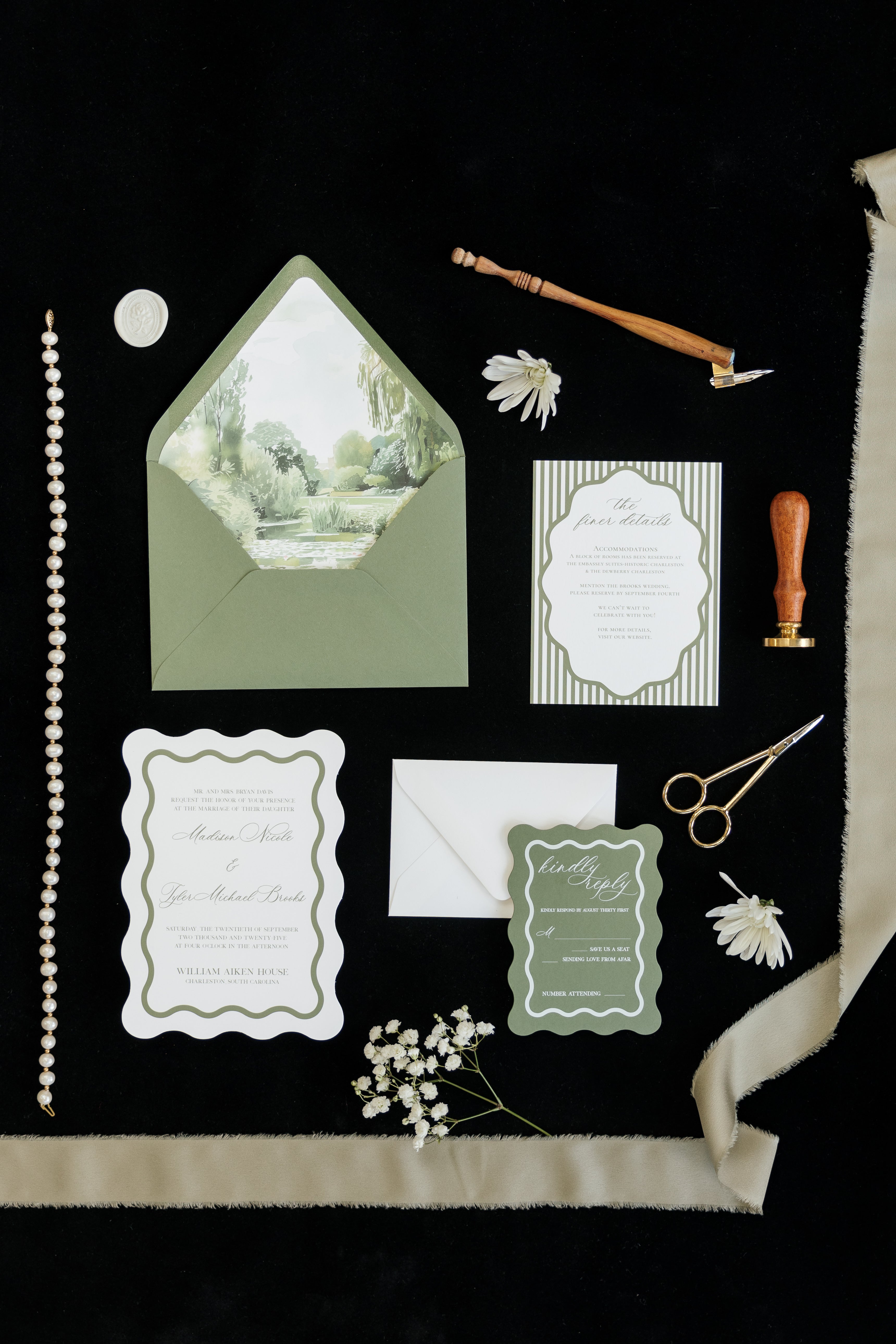 The Willow Semi-Custom Invitation Suite